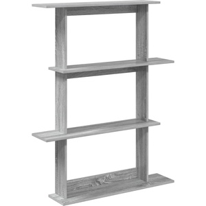 vidaXL Стенен рафт Сив Сонома 100 x 20 x 126 см Инженерна дървесина (8012065)