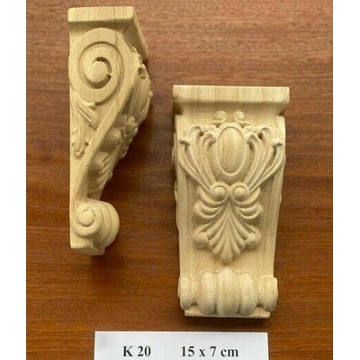 Ann Zeng Dřevěný ornament Z 005 15x10cm barva přírodní 1 ks
