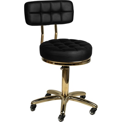 Activeshop kosmetický taburet Gold AM-961 černý – Hledejceny.cz