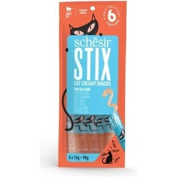 Schesir Cat Stix Liquid Snack losos 6 x 15 g