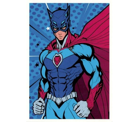 Pohlednice Super hrdina
