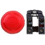 Schneider Safety Button 22mm 1Z 1R IP66 By Rotation XB5AS8445