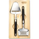 Laguiole Комплект слайсер и ренде за сирена PREMIUM, черен, Laguiole (LAGSDV-301432)