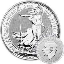 British Royal Mint Stříbrná mince BritanniaCharles III. 2023 1 oz