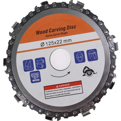 NOEMON TOOLS Řetězový řezný kotouč na dřevo - 125 x 22 mm