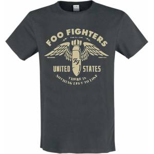 AMPLIFIED мъжка тениска foo fighters - one by one - charcoal - amplified - zav210e58_cc