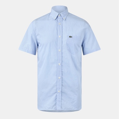 Lacoste Риза Lacoste Men's Short Sleeve Plain Shirt - White/Overview