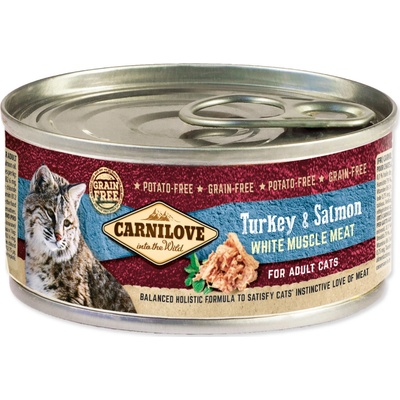 Carnilove White Muscle Meat Turkey & Salmon for Adult Cats 100 g