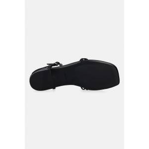 Calvin Klein сандали дамски SQUARE FLAT SANDAL STRAP LTH (HW0HW02863) - answear - 103,64 лв