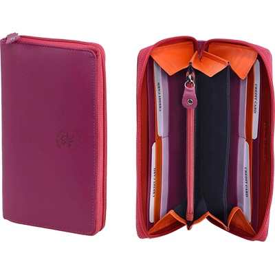 Beverly Hills Polo Club Dámská peněženka BHPC Colorfull zip BH 2965 30 růžová