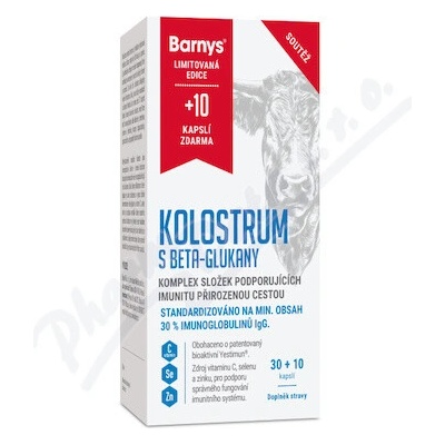 Barny's Kolostrum s beta-glukany limit.ed. 30+10 kapsúl