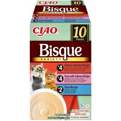 Inaba Ciao Bisque doplňkové krmivo mix chutí s tuňákem 10 x 40 g