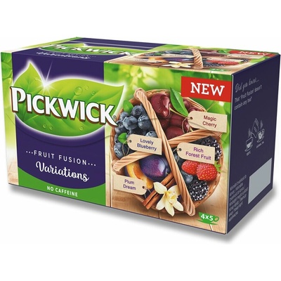 Pickwick Ovocný čaj Fruit Fusion variace s pomerančem 4 x 5 sáčků