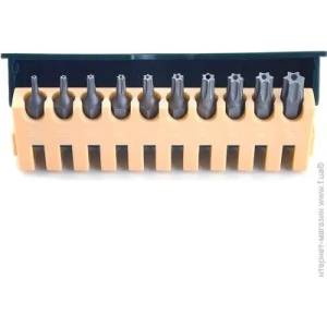 FORCE Накрайници Торкс 1/4" с отвор к-т 10бр. 21012T Force
