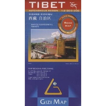 Tibet 1:2 mil. road map