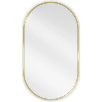 Mexen Loft овално огледало за баня 80 x 45 cm, златна рамка - 9851-080-045-000-50 (9851-080-045-000-50)