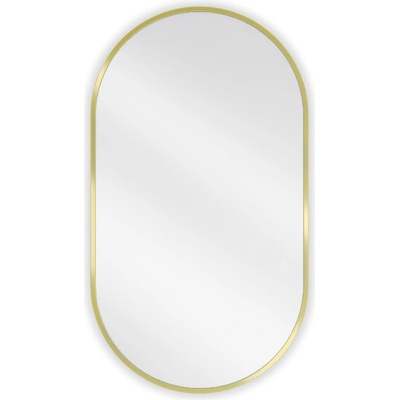 Mexen Loft овално огледало за баня 80 x 45 cm, златна рамка - 9851-080-045-000-50 (9851-080-045-000-50)
