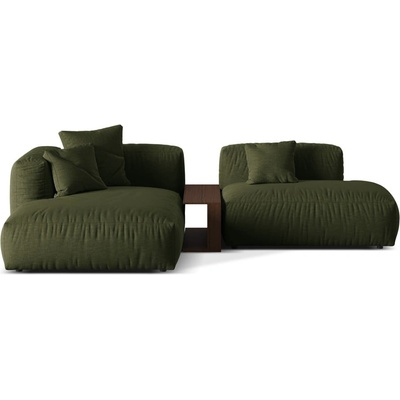 Micadoni Зелен модулен ъглов диван (ляв ъгъл) Martina - Micadoni Home (MIC_SET1L_169_F1_MARTINA6)