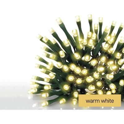 EMOS LED vánoční řetěz ježek 12 m venkovní i vnitřní teplá bílá časovač