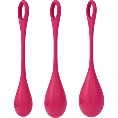 Satisfyer Yoni Power 1 - sada venušinych guličiek - biela 3-dielna