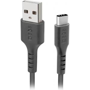 SBS tecabletc220k usb-a - usb-c кабел 2 м - черен (tecabletc220k)