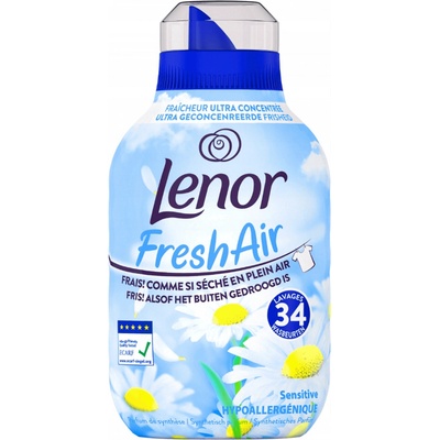 Lenor Омекотител Lenor Fresh Air, концентрат, 476 мл, 34 пранета