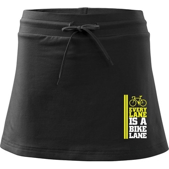 Every Lane Bike Lane športová sukňa Two in One čierna