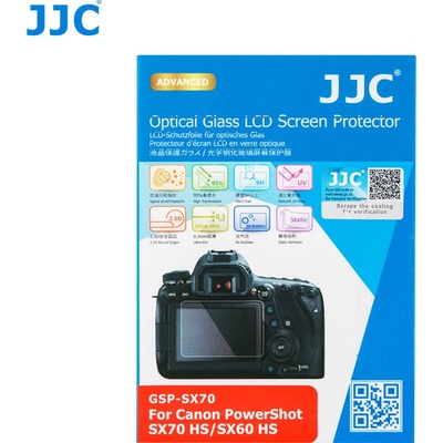 JJC ochrana LCD GSP-SX70 ochranné sklo na LCD pro Canon PowerShot SX70 HS, SX60 HS – Sleviste.cz