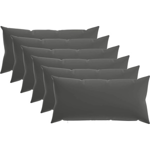 vidaXL Калъфка за възглавница 6 pcs HEERLEN Антрацит 40 x 80 cm (910007)