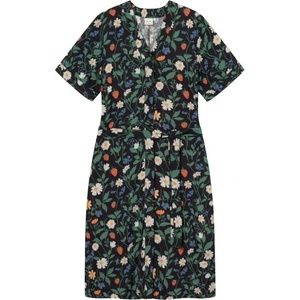 DEDICATED Дамска рокля DEDICATED Women's Dress Kallvik Dress - Strawberry Field Black (134-1560-0513)