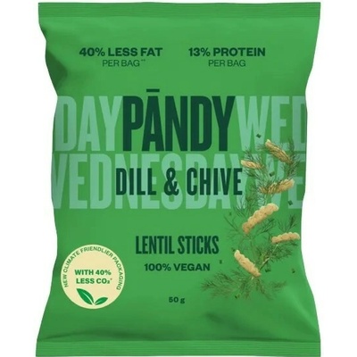 PANDY Šošovkové chipsy Kôpor pažítka 50 g