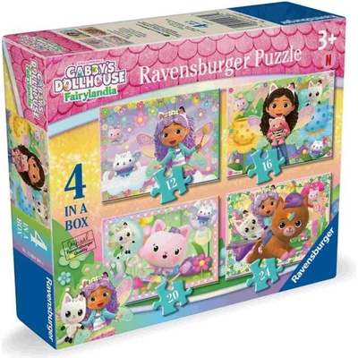 RAVENSBURGER Gábinin kouzelný domek 4v1 12 16 20 24 dílků