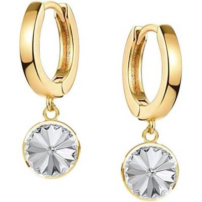 Swarovski E. náušnice kruhy Ambrosia biela see3576