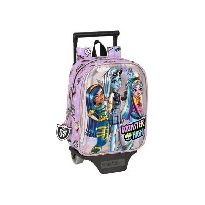 Monster High Училищна чанта с колелца Monster High Best boos Люляк 22 x 27 x 10 cm