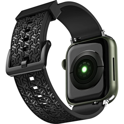 HQWear Каишка Y, за Apple Watch 7 / SE (41/40/38mm), Черен (9145576255476)