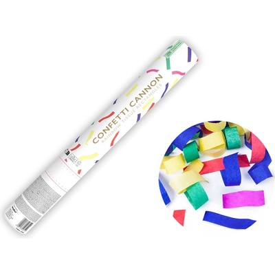 PartyDeco Vystreľovacie konfety farebné 40 cm