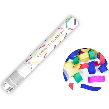 PartyDeco Vystreľovacie konfety farebné 40 cm