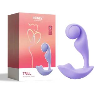  Двоен вибратор за носене, смарт контрол и сензор - Trill Dual Vibrator (WE-22-987LP)