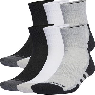 adidas Дамски чорапи Adidas Aeroready Ankle 6 Pack Socks Womens - Gry/Blk/Wht