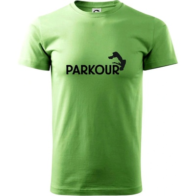 Parkour salto tričko trávová zelená