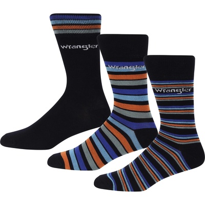Wrangler Чорапи Wrangler Socks 3pk Sn99 - Navy/Stripes