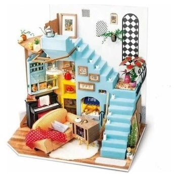 ROBOTIME Rolife DYI House: Joyin obývací pokoj s LED osvětlením