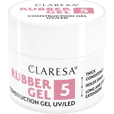 Claresa Uv Led gumový gel na nehty 05 fialová 45 g