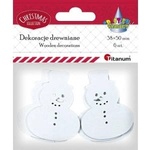 TITANUM Wooden azure balvanks 6pcs