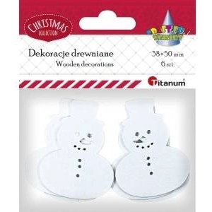 TITANUM Wooden azure balvanks 6pcs