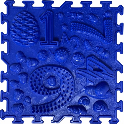 ORTONATUREOrtopedická podlaha Pojďme hrát matematiku 9 tvrdá Tmavě modrá