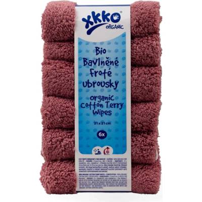 XKKO BIO bavlnené obrúsky Organic, 21x21 Mesa Rose