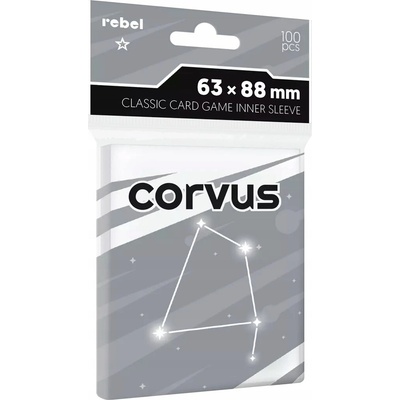 Obaly na karty Rebel Corvus Inner Sleeve Light 63x88 mm 100 kusů