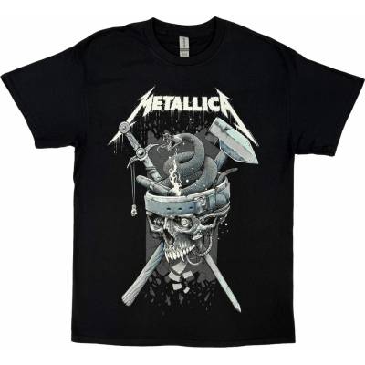 Metallica tričko History white Logo čierne