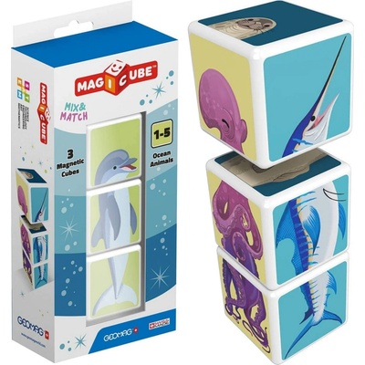Geomag Magicube Ocean Animals 3 ks – Zboží Dáma
